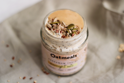 Cardamom Tahini Overnight Oats